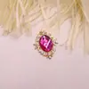 Nuevos Zapatos con Placa de Flor de Aleación y Hebilla de Diamante, Ropa, Bolsos, Accesorios para el Cabello, Tocados, Accesorios de Aleación DIY, Joyería con Piedras Preciosas Ovaladas en Forma de Rombo