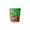 Nuevos Suministros para Fiesta Temática Estilo Pixel Decoración de Cumpleaños Arreglo de Fiesta Accesorios Platos de Papel Vasos de Papel Mantel Servilletas de Papel