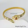 Moda Europea y Americana Creativo Pulsera de Leopardo Cobre Microincrustaciones Circonita Pulsera de Gama Alta para Hombres y Mujeres