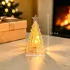 Árbol de Navidad Brillante Luz de Noche Navideña Adorno de Atmósfera para Fiesta Navideña Regalo de Navidad para Niños Adorno de Escritorio