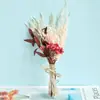 Atacado do Fabricante Flores Secas Flor Imortal Mini Buquê Caixa de Presente de Feriado Acessórios Decoração Corsage de Casamento Lembrança