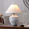 Ornamento de Vento Silencioso Estilo Japonês Sala de Estar Estudo Luminária de Cabeceira Pote de Porcelana Feito à Mão Vasos de Flores Luminária de Mesa de Cerâmica para Hotel Pousada