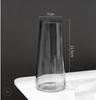 Fábrica vaso de ouro vidro transparente sala de estar decoração de casa ornamentos nórdico arranjo de flores de elevação de água criativo dispositivo de flor simples