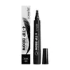 Lápiz de Cejas Zephoco Negro de Cuatro Puntas, Desarrollo de Color Natural, Suave como la Seda Maquillaje Diario Forma de Ceja Estéreo Portátil Lápiz de Cejas