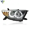 Adequado para Modificação do Conjunto do Farol do Highlander 2012-2014 com Lente de LED e Luzes de Circulação Diurna