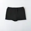 Atacado de Roupas Femininas Transfronteiriças Estilo Europeu e Americano Verão Novo Saia-Short Antiexposição Simples Casual Cintura Elástica Perna Reta Hot Pants