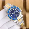 Modelo de Alta Venta Transfronteriza: Rolex Submariner Verde, Mecánico Totalmente Automático, Acero Inoxidable, Luminoso, Versiones Negra y Azul, Brazalete Mecánico de Acero, Bisel de Cerámica
