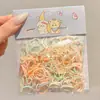 Coloridas y desechables ligas pequeñas para el cabello para mujeres que no dañan el cabello, gomas elásticas para niños, alta elasticidad y cuerdas para el cabello duraderas