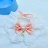 Serie Amor Puro Collar de Encaje para Gato Mascota Toalla para Babas Cuatro Estaciones Collar de Verano Estilo Princesa Lindo