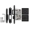 Cerradura de Puerta Corredera Oculta Personalizada para Comercio Exterior, Cerradura Cuadrada para Puerta Corredera, Manija de Empujar-Tirar para Puerta Corredera Oculta