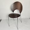 Silla nórdica de madera maciza con carcasa, silla de comedor con respaldo para el hogar, silla de comedor sencilla de mediados de siglo y estilo retro francés, silla de cosmética.