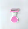 Maquinilla de afeitar manual de cinco capas para mujer para depilación, hoja ultrafina, mango corto, maquinilla de afeitar portátil al por mayor