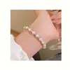 Pulsera para Mujer con Perlas y Cuentas de Amazon Transfronteriza, Pulsera de Lujo Ligero de Moda para el Trabajo, Regalo de Vacaciones