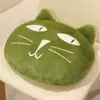 Juguete de Peluche de Gato de Cara Grande de Dibujos Animados Cojín para Asiento de Gato Cojín para Asiento de Sofá Cojín para Gatito Cojín Cálido de Invierno para Asiento de Coche