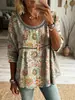 Moda Feminina Europeia e Americana 2026: Top Vintage Patchwork de Renda com Gola Redonda, Único, Estiloso e Casual para o Verão