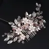 Acessórios de Cabelo para Noiva Pente de Strass Feito à Mão Adorno de Cabeça para Fotos de Casamento Pente de Cabelo de Pérola