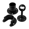 Base de Flange Preta de Aço Inoxidável Base de Cabeça Redonda Base de Perna Alta Base de Flange Branca Base de Tubo Redondo Base de Lã Spray para Toalha Base Fixa Preta