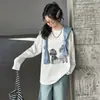 Camiseta Básica de Primavera para Meninas 2026 Novo Estilo Coreano Moda Infantil Camiseta de Algodão Puro para Primavera e Outono