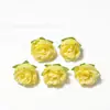 Brote de rosa simulado al por mayor accesorios para fotografía caja de regalo para mano decoración ramillete de rosa pequeño tocado tela de seda flor artificial