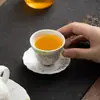 Taza de té de cerámica con flor de glicina pintada a mano, taza de maestro, taza individual, juego de té Kung Fu, taza de té, taza de té pequeña