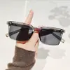 Gafas de Sol Cuadradas de Moda Coreana Tendencia Frescas para Conducir Gafas de Sol Anti-UV Gafas de Estilo Ins de Celebridad de Internet de Gama Alta