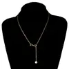 Collar de Cadena Apilada Doble Capa con Corazón Cruzado Simple Europeo y Americano Joyería para Mujeres Estilo Harajuku Hip-Hop Collar de Corazón de Melocotón