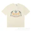 Comercio Exterior 2026 Primavera/Verano Nuevo Estilo Callejero Europeo y Americano Nicho Rhude Letra Estampado Básico Camisa de Manga Corta Talla Grande