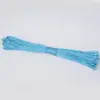 Cuerda de Poliéster de Colores Cuerda Redonda con Núcleo de Poliéster Cuerda Decorativa Hecha a Mano para Manualidades Tendedero Cuerda de Fijación para Tienda Cuerda de Amarre
