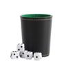 Conjunto de Copo de Dados Dados Silencioso Couro PU Peneira Copo Forrado com Lã Espessado Bar Ktv Jogo Agitar Copo de Cor Atacado