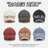 Boné de Baseball Vintage com Lavagem em Jeans para Mulheres, Moda de Rua Primavera/Verão, Chapéu Macio Afina o Rosto, Boné Bico de Pato para Casal