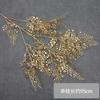 Hojas Doradas Simuladas, Hojas de Abanico de Eucalipto, Hojas de Ginkgo, Hojas Navideñas, Arreglos Florales de Cubeta de Bendición de Año Nuevo, Flores al por Mayor para Año Nuevo en Casa