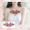 Pegatina de Tatuaje de Sucubo Hermana Real Impermeable Femenina Larga Duración Sexy Clavícula Vientre Pegatina Patrón Avanzado de Mariposa Cubre Cicatrices