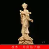 Ornatos de escultura em madeira de zimbro ornamentos de fada do palácio da lua especificações de decoração 18 x 6 x 5,5 sala de estar de casa arte fabricantes