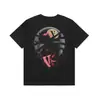 Vlone Fog260G Manga Curta Ceifador Edição Limitada High Street Camiseta Modelagem Solta Estampada Estilo Americano Colaboração Juice Wrld