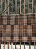 Cesta redonda de ratán imitación cuero cesta redonda de ratán para frutas cesta de flores artesanías material tejido silla de ratán reparación de ratán ratán real y falso otra tela