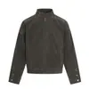 Chaqueta Corta para Hombre de Primavera y Otoño, Color Sólido, Corte Holgado, Estilo Casual, con Decoración de Botón de Remache, Chaqueta de Cuello Alto Tipo Piloto Inspirada en Diseñador