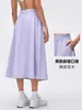 Falda de Longitud Media para Mujer, Nuevo Estilo Primavera y Verano, Ropa Casual de Trabajo, Falda Adelgazante, Rejuvenecedora, Versátil Falda Larga Deportiva de Yoga D26042