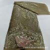 Novo Estilo Europeu e Americano Vermelho Brilhante Elegante Veludo Bordado Pesado Bordado com Miçangas Tubulares Renda de Veludo Vestido Fantasia de Performance Cheongsam Renda