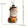 Transfronteiriça Nova Halloween Abóbora Fantasma Festival Atmosfera Acrílico Plano Macaco Gato Abóbora Caveira Decoração Pendurada