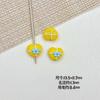 Color macarrón ramo de lazo de amor aleación de pintura hecho a mano DIY cadena de teléfono móvil con cuentas collar accesorios para el cabello