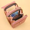 Bolso Pequeño Cuadrado para Mujer Urbano Simple con Pantalla Táctil para Teléfono Móvil, Portatarjetas Multifuncional, Billetera para Monedas, Bolso Cruzado de Hombro Único, Moderno