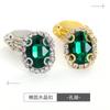Hebilla de Cristal Ovalada Borde Blanco K Garra de Cobre Engrosada DIY Accesorios para Ropa de Equipaje Accesorios Accesorios para Zapatos Taladro de Garra Oval