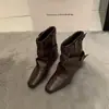 Botas Melard de media pantorrilla que aumentan la altura para mujer, botas cortas nuevas de moda otoño e invierno 2026, botas de montar estilo pantalón ajustadas