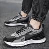 Zapatos de Hombre Nuevos Primavera y Otoño Zapatos Deportivos Casuales de Cuero Antideslizantes Impermeables Zapatos de Seguridad para el Trabajo para Correr Papá Zapatos de Moda