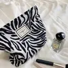 19302 Bolsita de Maquillaje de Pana Vintage Leopardo para Labiales, Monedas, Bolso de Mano Portátil, Equipaje de Mano, Bolsa de Lavado y Almacenamiento para Mujeres