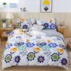 Nuevo conjunto de cuatro piezas estampado de algodón con aloe vera, amigable con la piel, para uso en casa, conjunto de cuatro piezas al por mayor, conjunto de cuatro piezas de algodón suave lavado