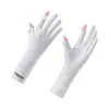Luvas de Proteção Solar Femininas Resistentes a UV Tela Sensível ao Toque Outdoor Dirigindo Antiderrapantes Proteção Solar Verão Leves Equitação Luvas de Seda de Gelo