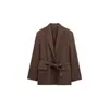 Ropa de Primavera Nueva Estilo Europeo y Americano para Mujer 2025 con Cinturón Chaqueta Recta Traje Cómodo de Corte Delgado Pantalones de Traje traje