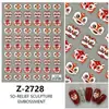 Nuevos Pegatinas para Uñas Serie Despertar del León de Año Nuevo Estilo Ins con Relieve 5D Redanco Calcomanías Tridimensionales para Uñas Z-2728