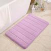 Alfombra de baño de PVC con vellón coral de color sólido transfronterizo, antideslizante, con absorción de agua, disponible en stock